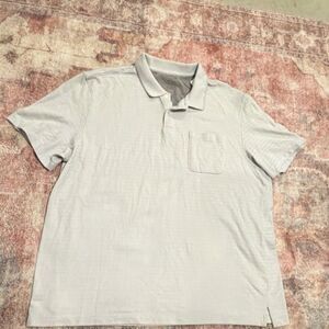 Van Heusen Men's Polo - Light Gray XXL Classic Fit Short Sleeve Shirt w/ Pocket